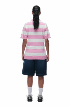 STRIPED POLO PINK(Striped Polo Pink) -Simple Daily Wear Store 0051 2406 6PM ECOM COLLECTION 2 LOOK 25 13521 min
