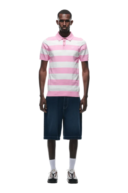 STRIPED POLO PINK(Striped Polo Pink)