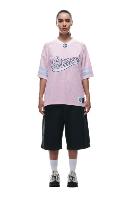 SUMMER FOOTBALL JERSEY PINK(Summer Football Jersey Pink) -Simple Daily Wear Store 0095 2406 6PM ECOM COLLECTION 2 LOOK 18 13289 min