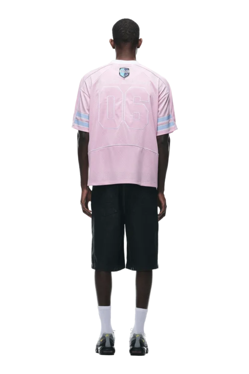 SUMMER FOOTBALL JERSEY PINK(Summer Football Jersey Pink) -Simple Daily Wear Store 0096 2406 6PM ECOM COLLECTION 2 LOOK 18 12707 min