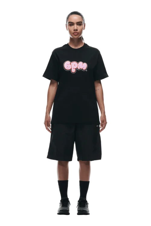 BUBBLE LOGO T-SHIRT BLACK(Bubble Logo T Shirt Black) -Simple Daily Wear Store 0113 2406 6PM ECOM COLLECTION 2 LOOK 15 12374 min