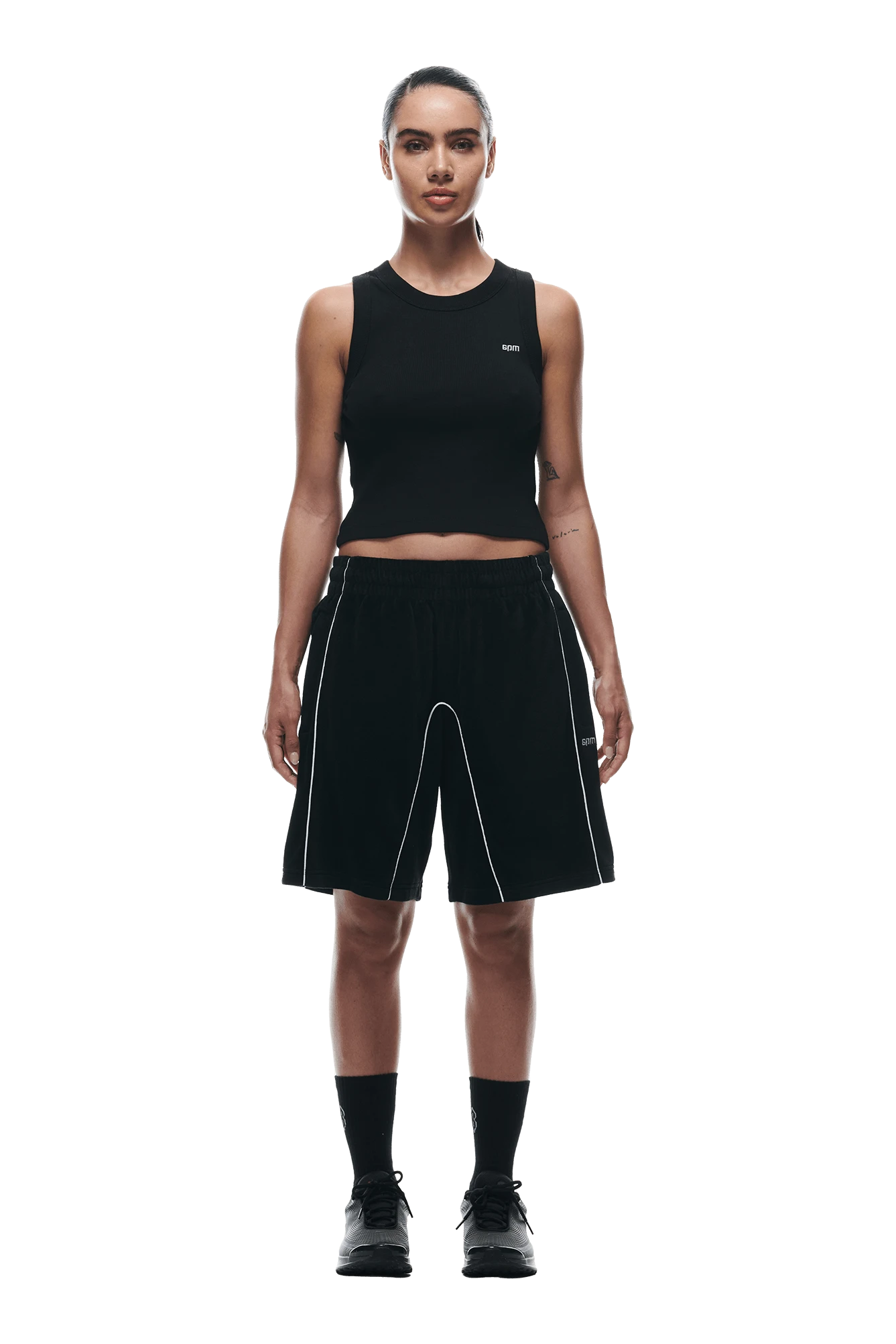 VELOUR SHORTS BLACK(Velour Shorts Black) 4 VELOUR SHORTS BLACK(Velour Shorts Black) - Image 4