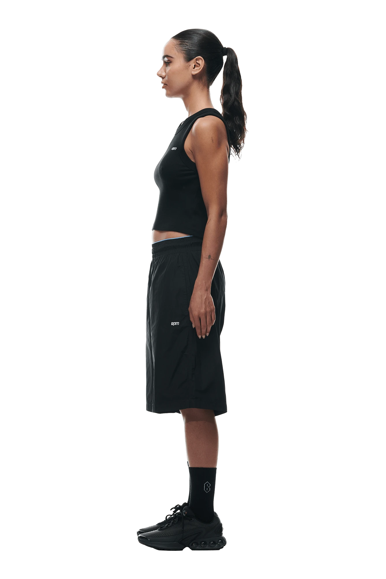 BAGGY NYLON SHORTS BLACK(Baggy Nylon Shorts Black) 5 BAGGY NYLON SHORTS BLACK(Baggy Nylon Shorts Black) - Image 5