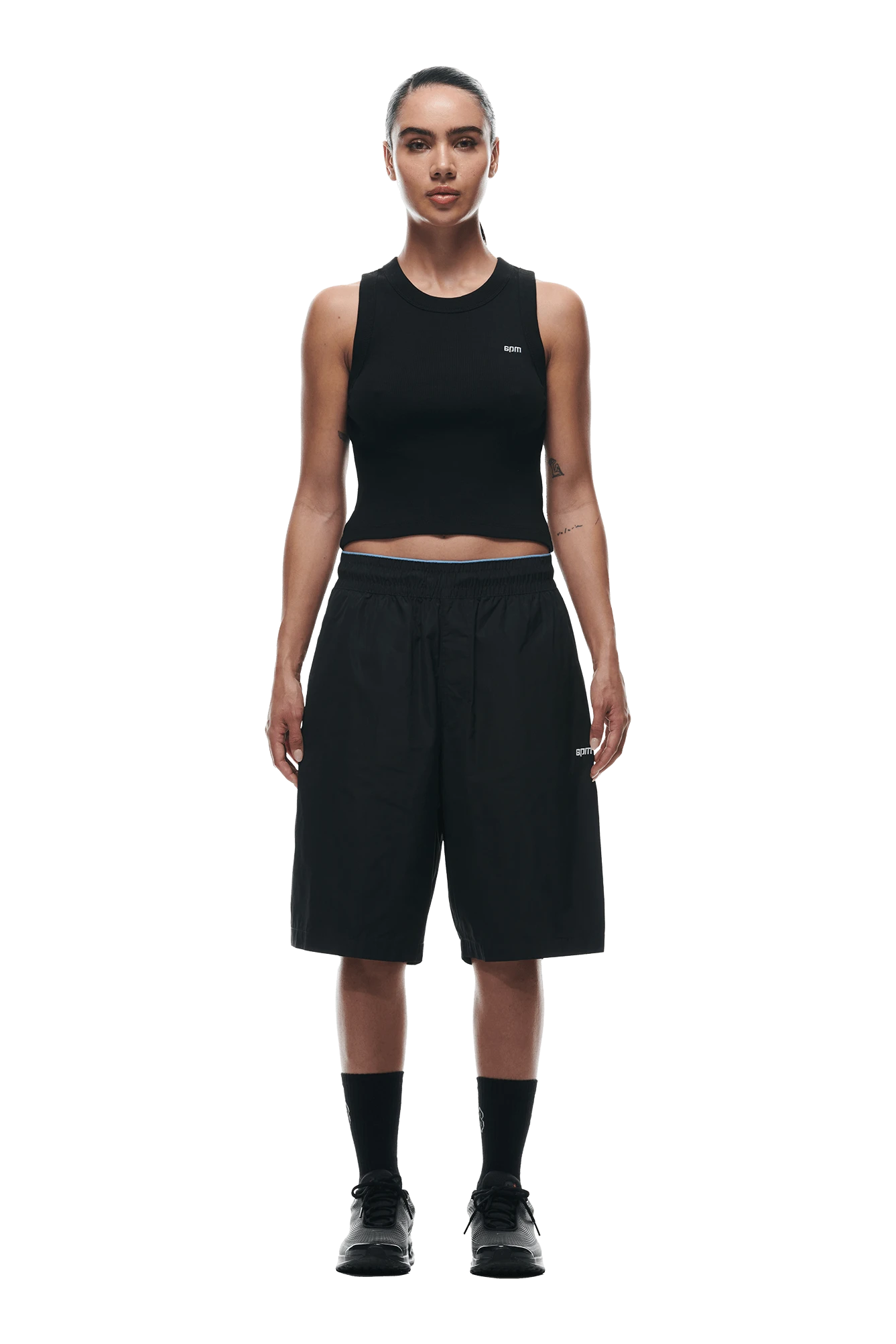 BAGGY NYLON SHORTS BLACK(Baggy Nylon Shorts Black) 4 BAGGY NYLON SHORTS BLACK(Baggy Nylon Shorts Black) - Image 4
