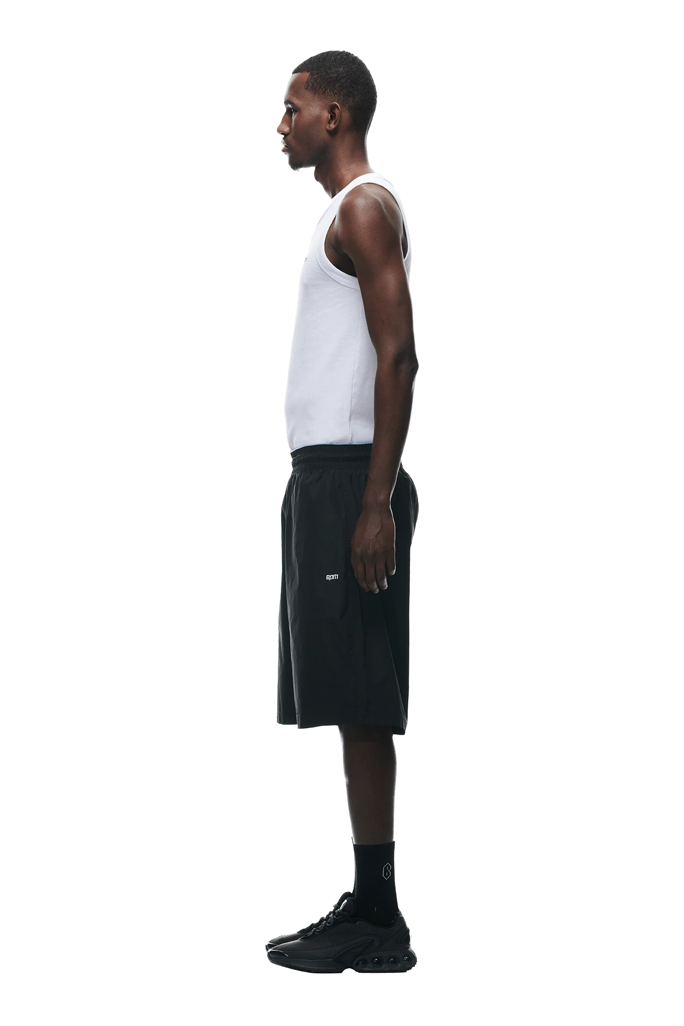 BAGGY NYLON SHORTS BLACK(Baggy Nylon Shorts Black) 2 BAGGY NYLON SHORTS BLACK(Baggy Nylon Shorts Black) - Image 2