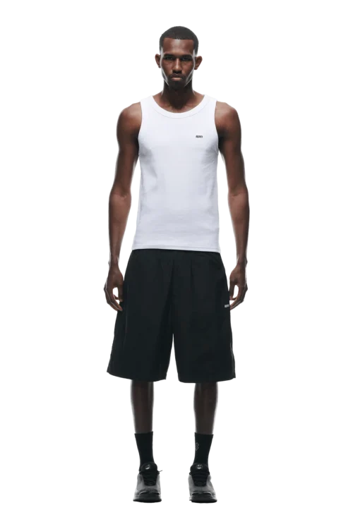 BAGGY NYLON SHORTS BLACK(Baggy Nylon Shorts Black)