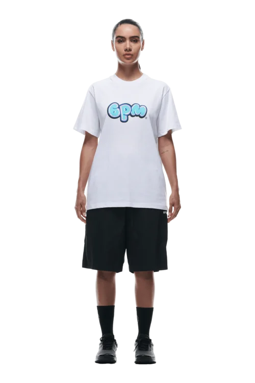 BUBBLE LOGO T-SHIRT WHITE(Bubble Logo T Shirt White) -Simple Daily Wear Store 0164 2406 6PM ECOM COLLECTION 2 LOOK 06 12467 min