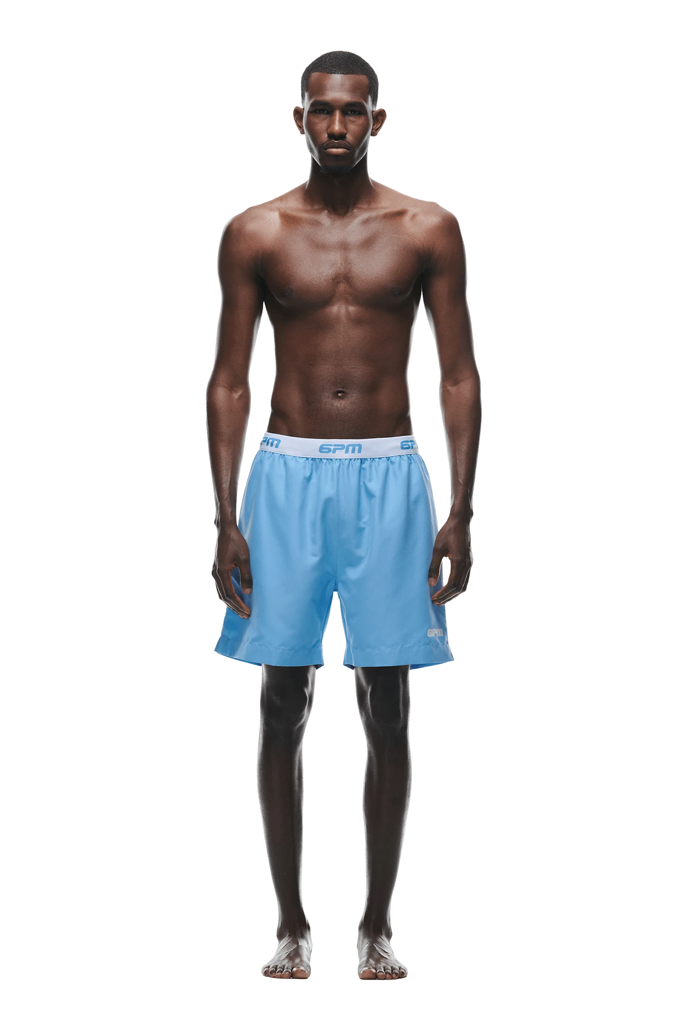 BOXER SWIM SHORTS BLUE(Boxer Swim Shorts Blue)