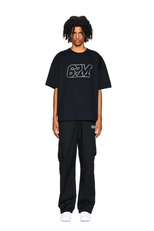 BLING T-SHIRT BLACK(Logo T Shirt Strass Black)