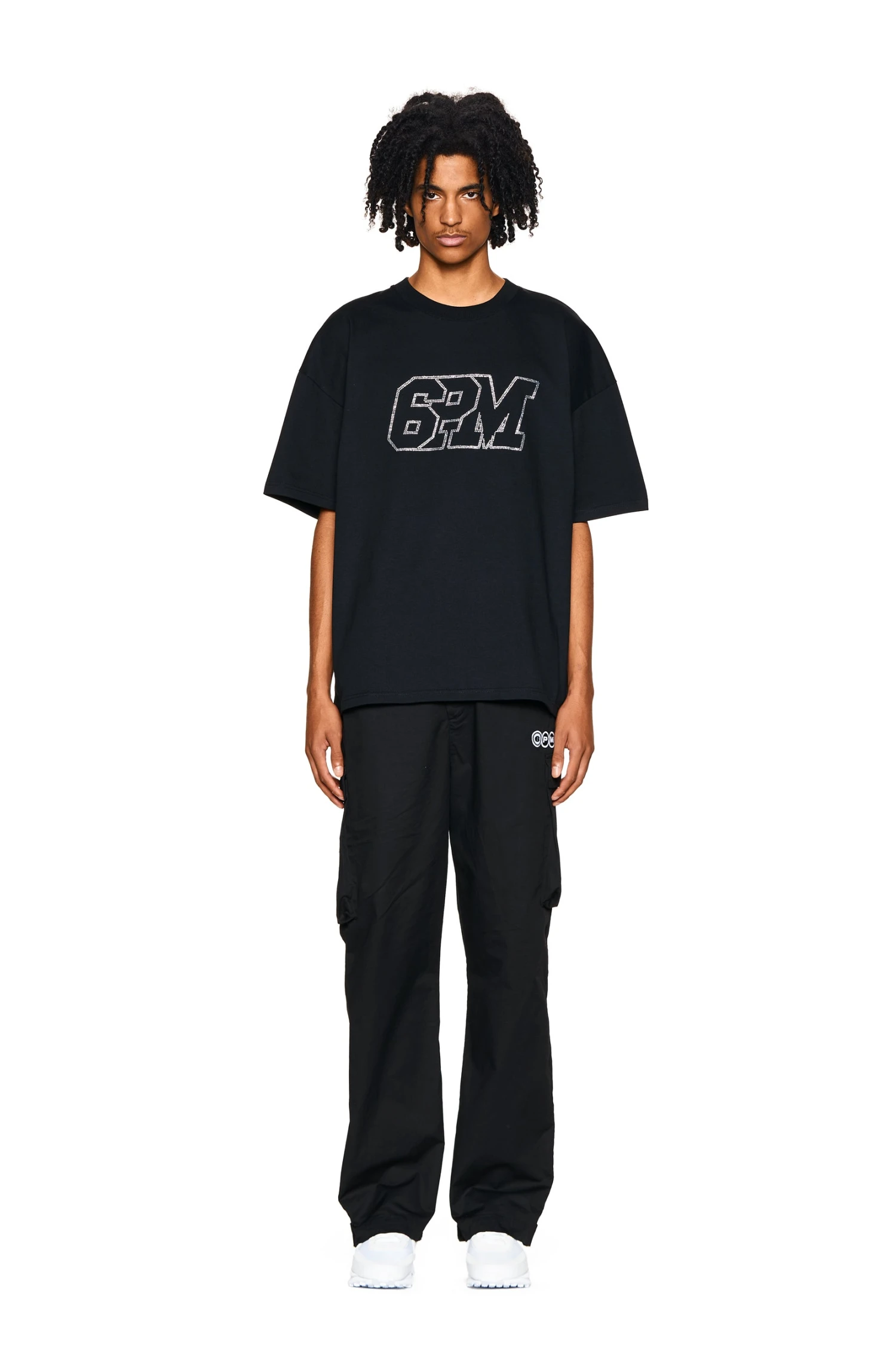 BLING T-SHIRT BLACK(Logo T Shirt Strass Black) 1 BLING T-SHIRT BLACK(Logo T Shirt Strass Black)