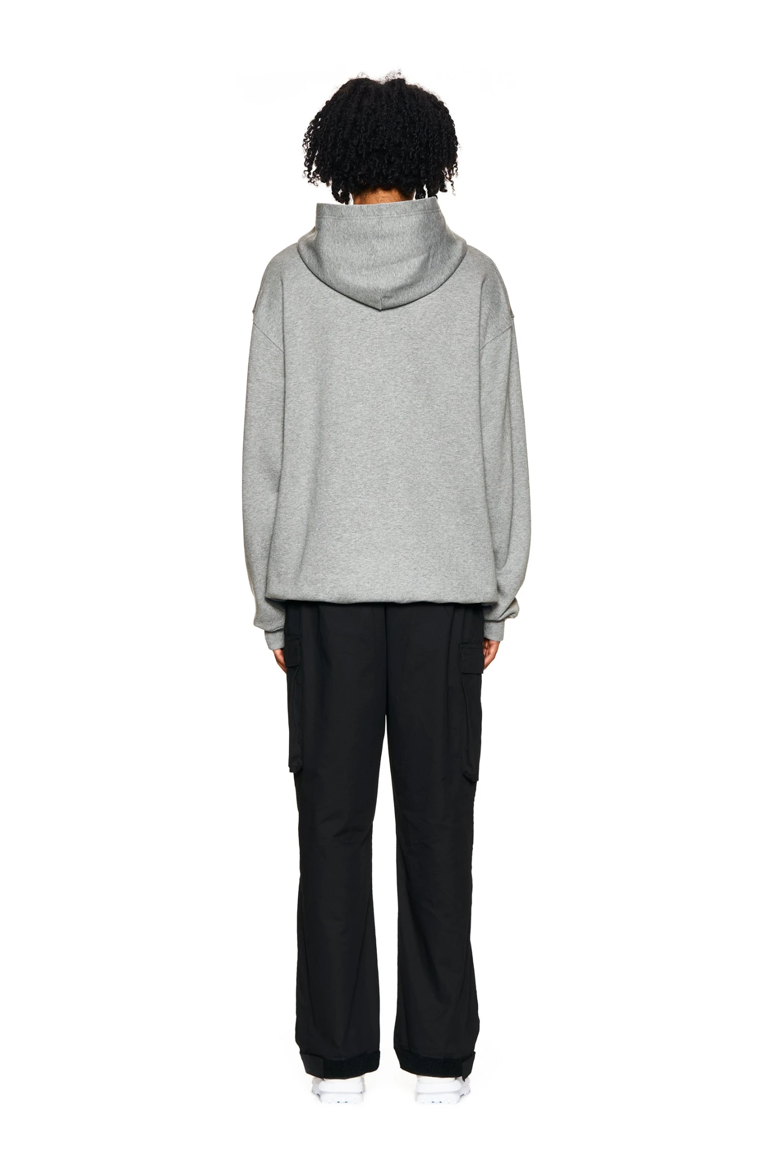 LOGO HOODIE GREY MELANGE(Logo Hoodie Grey) 4 LOGO HOODIE GREY MELANGE(Logo Hoodie Grey) - Image 4