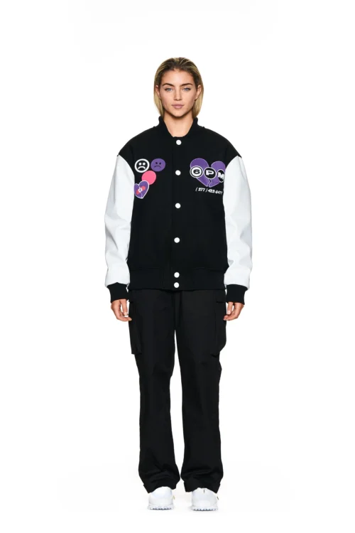 COLLEGE JACKET BLACK(College Jacket Black) -Simple Daily Wear Store 07102020 6PM LOVEHURTS 13Look 1261