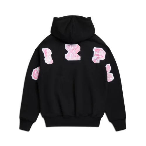 DOT CAMO LETTER HOODIE BLACK(Dot Camo Letter Hoodie Black)