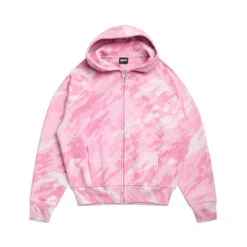 DOT CAMO ZIP HOODIE PINK(Dot Camo Zip Hoodie Pink)