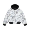 DOT CAMO HOODED BOMBER JACKET(Dot Camo Hooded Bomber Jacket)