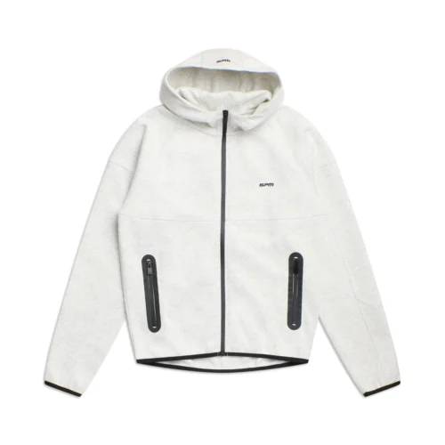 HOODED ROADMAN JACKET LIGHT GREY(Hooded Roadman Jacket Light Grey Melange)