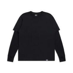 LAYERED LONGSLEEVE BLACK(Layered Longsleeve Black)