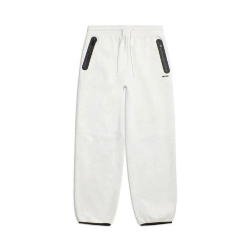WIDE ROADMAN PANTS LIGHT GREY MELANGE(Wide Roadman Pants Light Grey Melange)