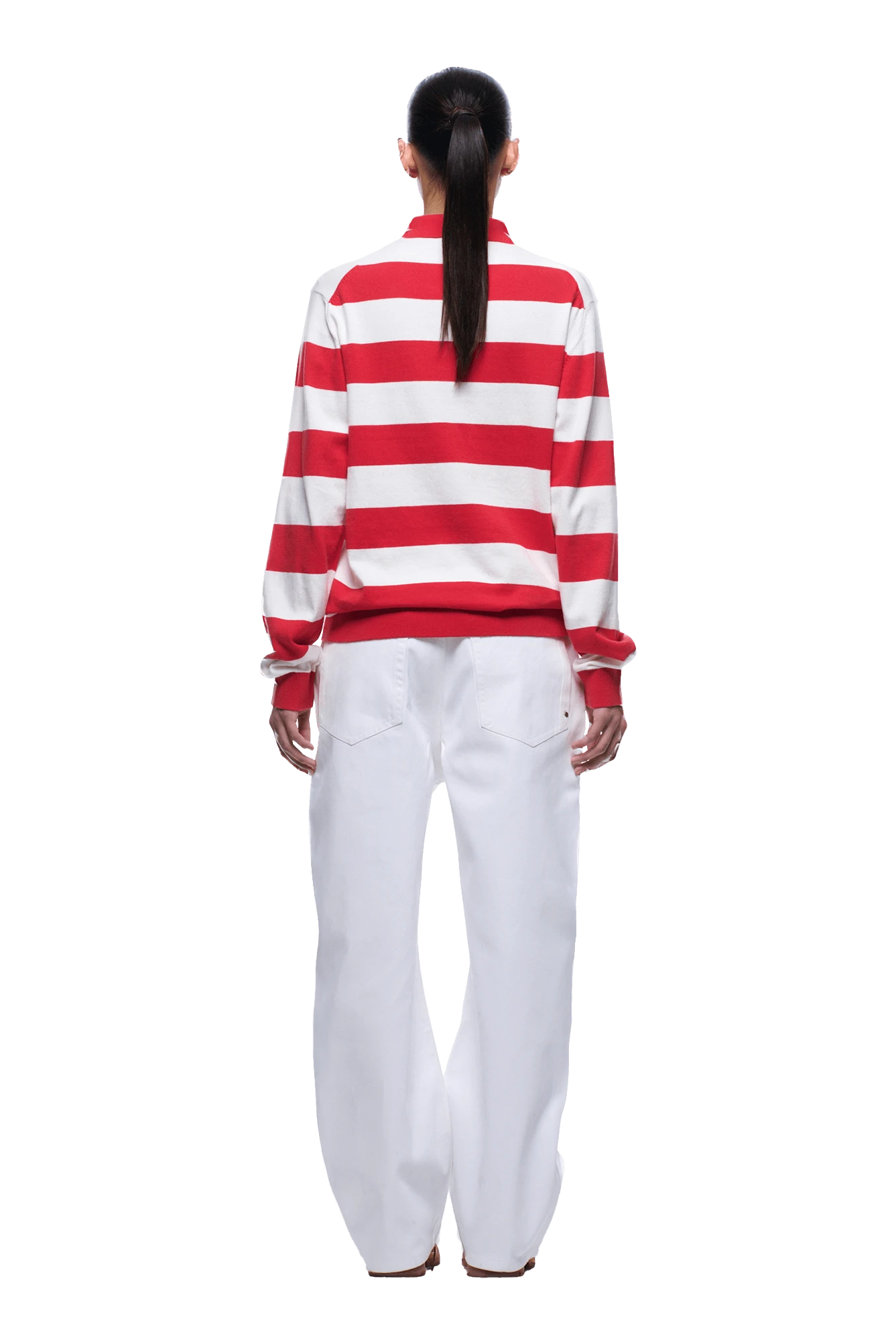 LS STRIPED POLO RED(Ls Striped Polo Red) 7 LS STRIPED POLO RED(Ls Striped Polo Red) - Image 7