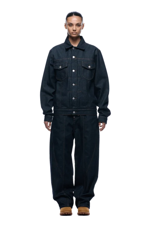 TYPE 6 DENIM JACKET BLUE RAW(Type 6 Denim Jacket Blue Raw) -Simple Daily Wear Store 1337x2005 6PM Spring 0087 250310 6PM ECOM LOOK 12 1149 min