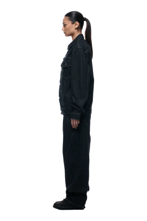 TYPE 6 DENIM JACKET BLACK RAW(Type 6 Denim Jacket Black Raw) -Simple Daily Wear Store 1337x2005 6PM Spring 0100 250310 6PM ECOM LOOK 10 1180 min