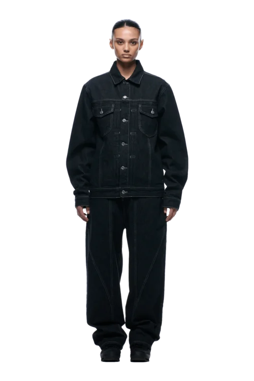 TYPE 6 DENIM JACKET BLACK RAW(Type 6 Denim Jacket Black Raw) -Simple Daily Wear Store 1337x2005 6PM Spring 0101 250310 6PM ECOM LOOK 10 1174 min