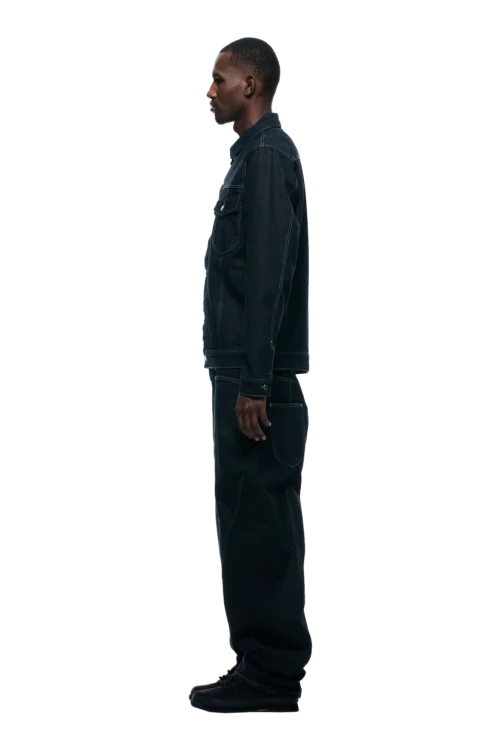 TYPE 6 DENIM JACKET BLACK RAW(Type 6 Denim Jacket Black Raw) -Simple Daily Wear Store 1337x2005 6PM Spring 0103 250310 6PM ECOM LOOK 10 679 min