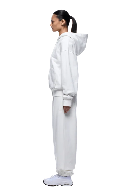 WAFFLE LINED ZIP HOODIE COCONUT WHITE(Waffle Lined Zip Hoodie Coconut White) -Simple Daily Wear Store 1337x2005 6PM Spring 0119 250310 6PM ECOM LOOK 07 580 min