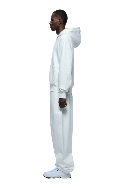 WAFFLE LINED ZIP HOODIE COCONUT WHITE(Waffle Lined Zip Hoodie Coconut White) -Simple Daily Wear Store 1337x2005 6PM Spring 0122 250310 6PM ECOM LOOK 07 474 min