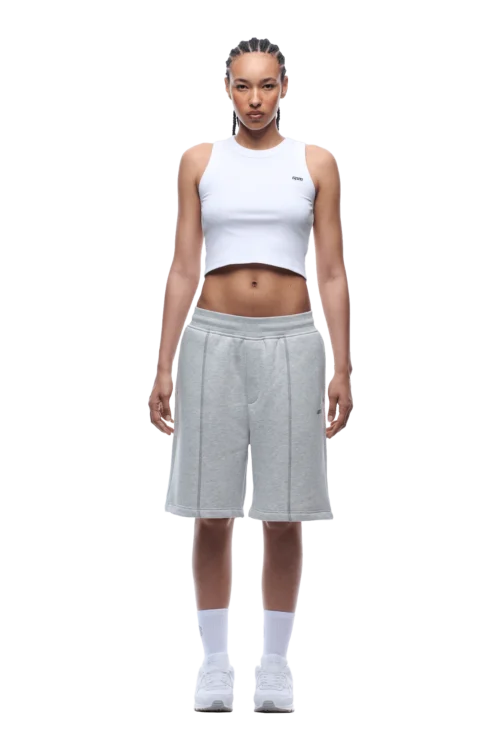 COVERLOCK SHORTS LIGHT GREY MELANGE(Coverlock Shorts Light Grey Melange) -Simple Daily Wear Store 1337x2005 6PM 0026 2500610 6PM ECOM LOOK 36 1450 min