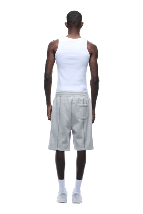 COVERLOCK SHORTS LIGHT GREY MELANGE(Coverlock Shorts Light Grey Melange) -Simple Daily Wear Store 1337x2005 6PM 0027 2500610 6PM ECOM LOOK 36 1333 min
