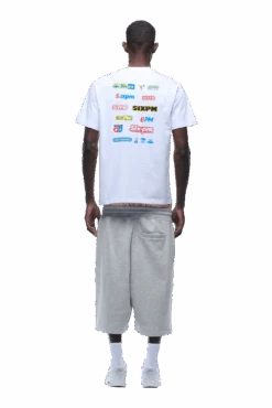 MULTI LOGO TEE WHITE(Multi Logo Tee White) 10 MULTI LOGO TEE WHITE(Multi Logo Tee White) -Simple Daily Wear Store 1337x2005 6PM 0030 2500610 6PM ECOM LOOK 35 1272 min