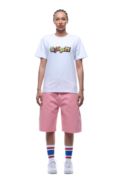 MULTI FONT TEE WHITE(Multi Font Tee White) -Simple Daily Wear Store 1337x2005 6PM 0095 2500610 6PM ECOM LOOK 24 0856 min