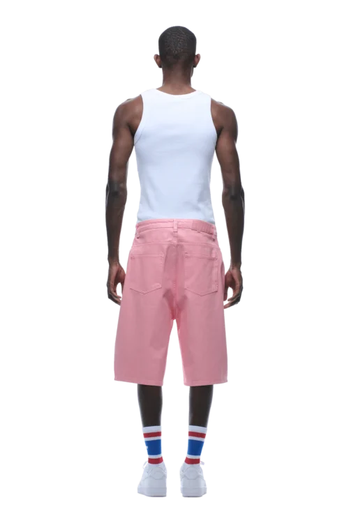 COATED DENIM SHORTS PINK(Coated Denim Shorts Pink) -Simple Daily Wear Store 1337x2005 6PM 0102 2500610 6PM ECOM LOOK 23 0743 min
