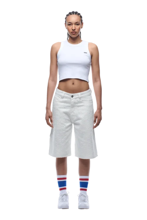 NEEDLEPUNCH CARPENTER SHORTS WHITE(Needlepunch Carpenter Shorts White) 11 NEEDLEPUNCH CARPENTER SHORTS WHITE(Needlepunch Carpenter Shorts White) -Simple Daily Wear Store 1337x2005 6PM 0116 2500610 6PM ECOM LOOK 20 0937