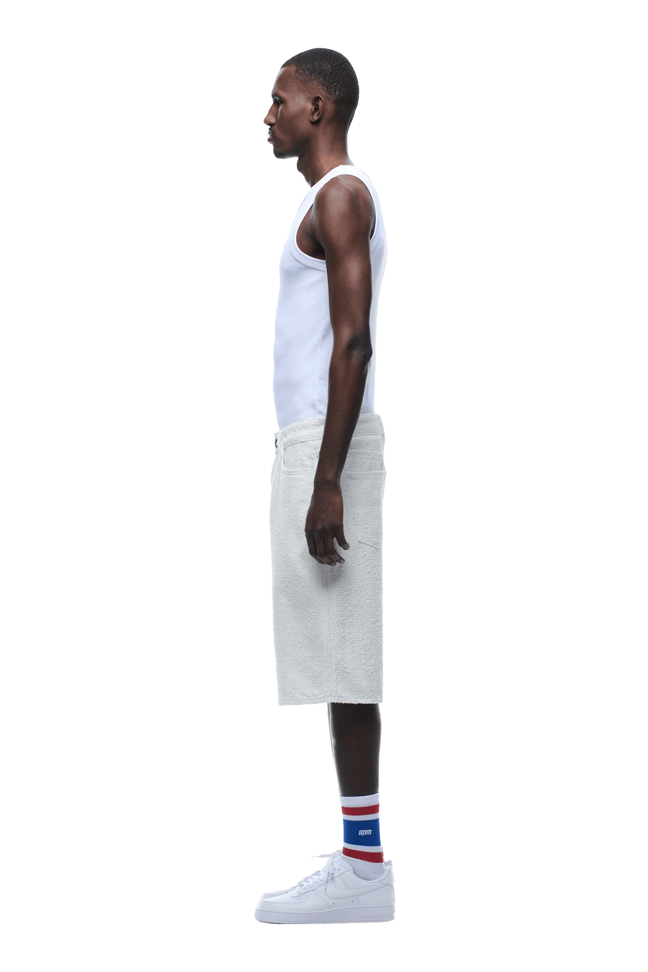 NEEDLEPUNCH CARPENTER SHORTS WHITE(Needlepunch Carpenter Shorts White) 3 NEEDLEPUNCH CARPENTER SHORTS WHITE(Needlepunch Carpenter Shorts White) - Image 3