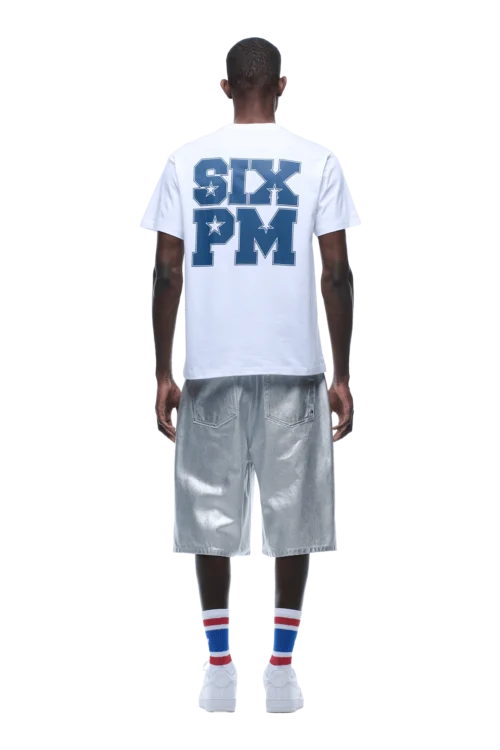 COLLEGE STAR TEE WHITE(College Star Tee White) -Simple Daily Wear Store 1337x2005 6PM 0123 2500610 6PM ECOM LOOK 19 0628