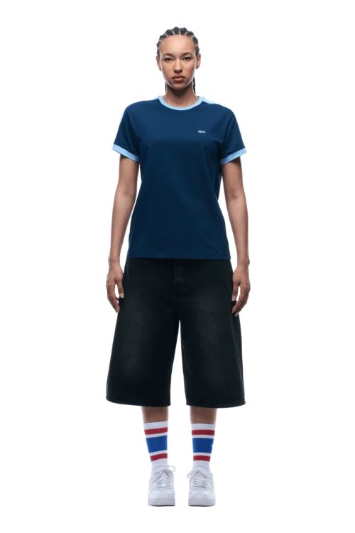 SLIM FIT RINGER TEE NAVY(Slim Fit Ringer Tee Navy) 11 SLIM FIT RINGER TEE NAVY(Slim Fit Ringer Tee Navy) -Simple Daily Wear Store 1337x2005 6PM 0155 2500610 6PM ECOM LOOK 13 0675