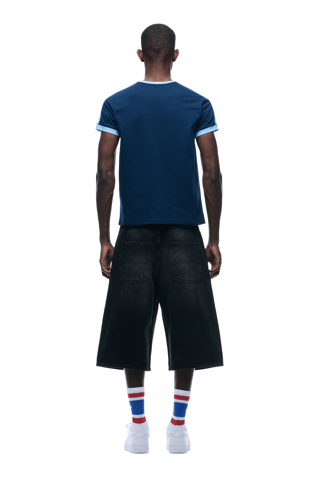 SLIM FIT RINGER TEE NAVY(Slim Fit Ringer Tee Navy) 4 SLIM FIT RINGER TEE NAVY(Slim Fit Ringer Tee Navy) - Image 4