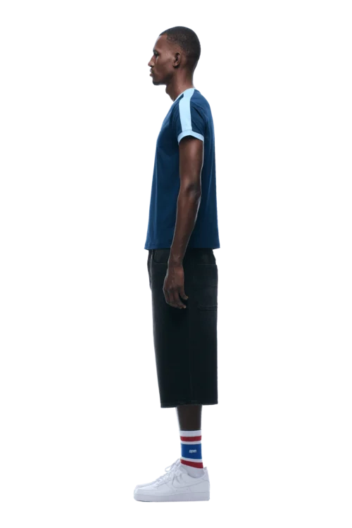 SLIM FIT RINGER TEE NAVY(Slim Fit Ringer Tee Navy) 9 SLIM FIT RINGER TEE NAVY(Slim Fit Ringer Tee Navy) -Simple Daily Wear Store 1337x2005 6PM 0157 2500610 6PM ECOM LOOK 13 0479