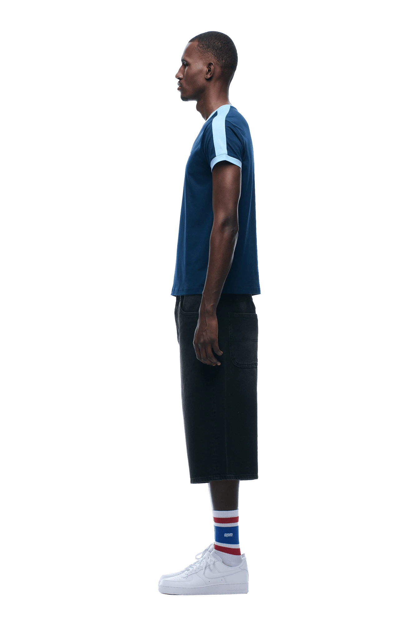 SLIM FIT RINGER TEE NAVY(Slim Fit Ringer Tee Navy) 3 SLIM FIT RINGER TEE NAVY(Slim Fit Ringer Tee Navy) - Image 3