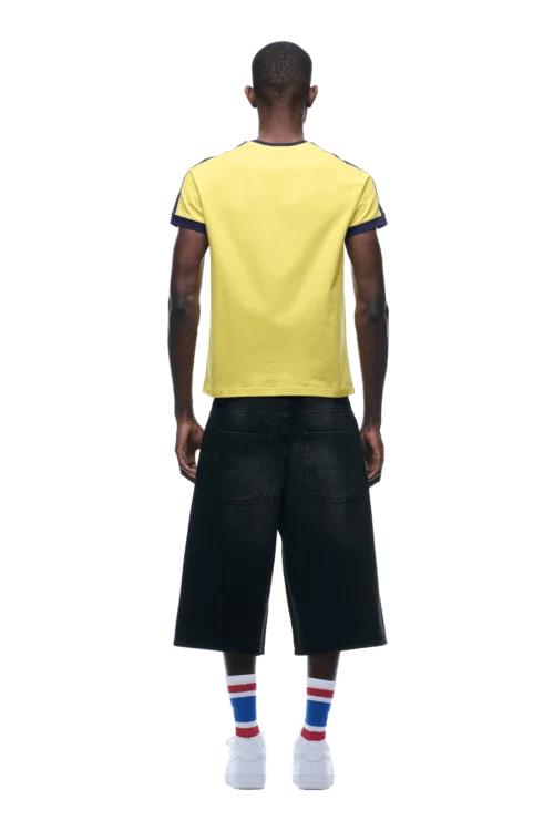 SLIM FIT RINGER TEE YELLOW(Slim Fit Ringer Tee Yellow) -Simple Daily Wear Store 1337x2005 6PM 0168 2500610 6PM ECOM LOOK 11 0447