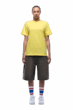 BANANA STICKER TEE YELLOW(Banana Sticker Tee Yellow) -Simple Daily Wear Store 1337x2005 6PM 0203 2500610 6PM ECOM LOOK 5 0287