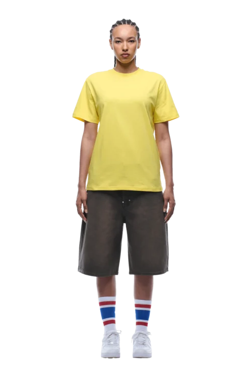 BANANA STICKER TEE YELLOW(Banana Sticker Tee Yellow) -Simple Daily Wear Store 1337x2005 6PM 0203 2500610 6PM ECOM LOOK 5 0287