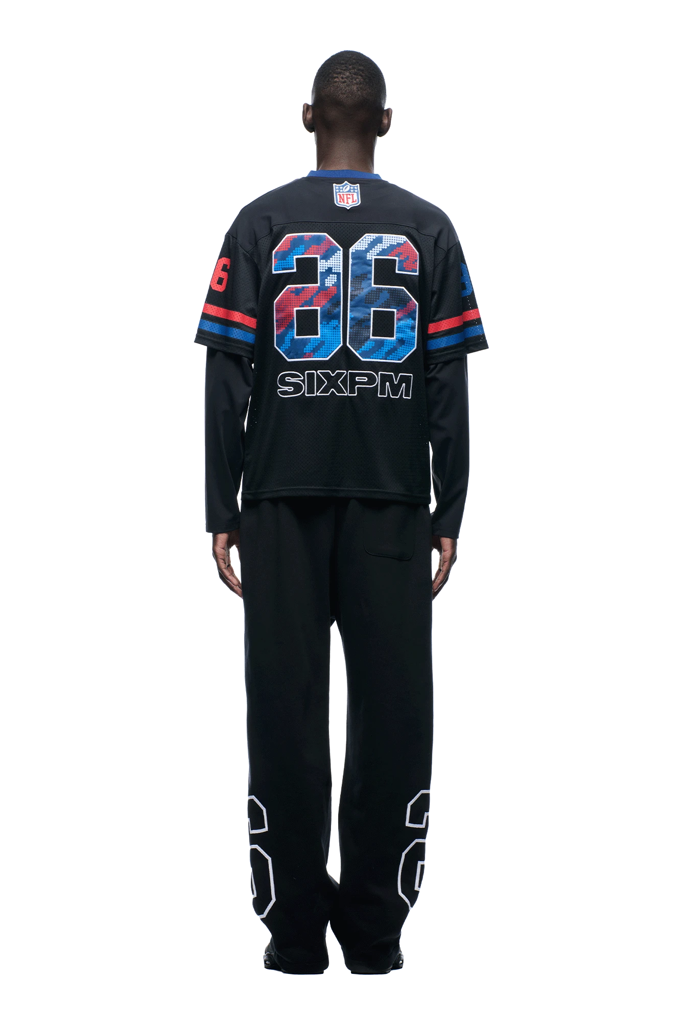 NFL LAYERED MESH LONGSLEEVE BLACK(Nfl Double Longsleeve Black) 4 NFL LAYERED MESH LONGSLEEVE BLACK(Nfl Double Longsleeve Black) - Image 4