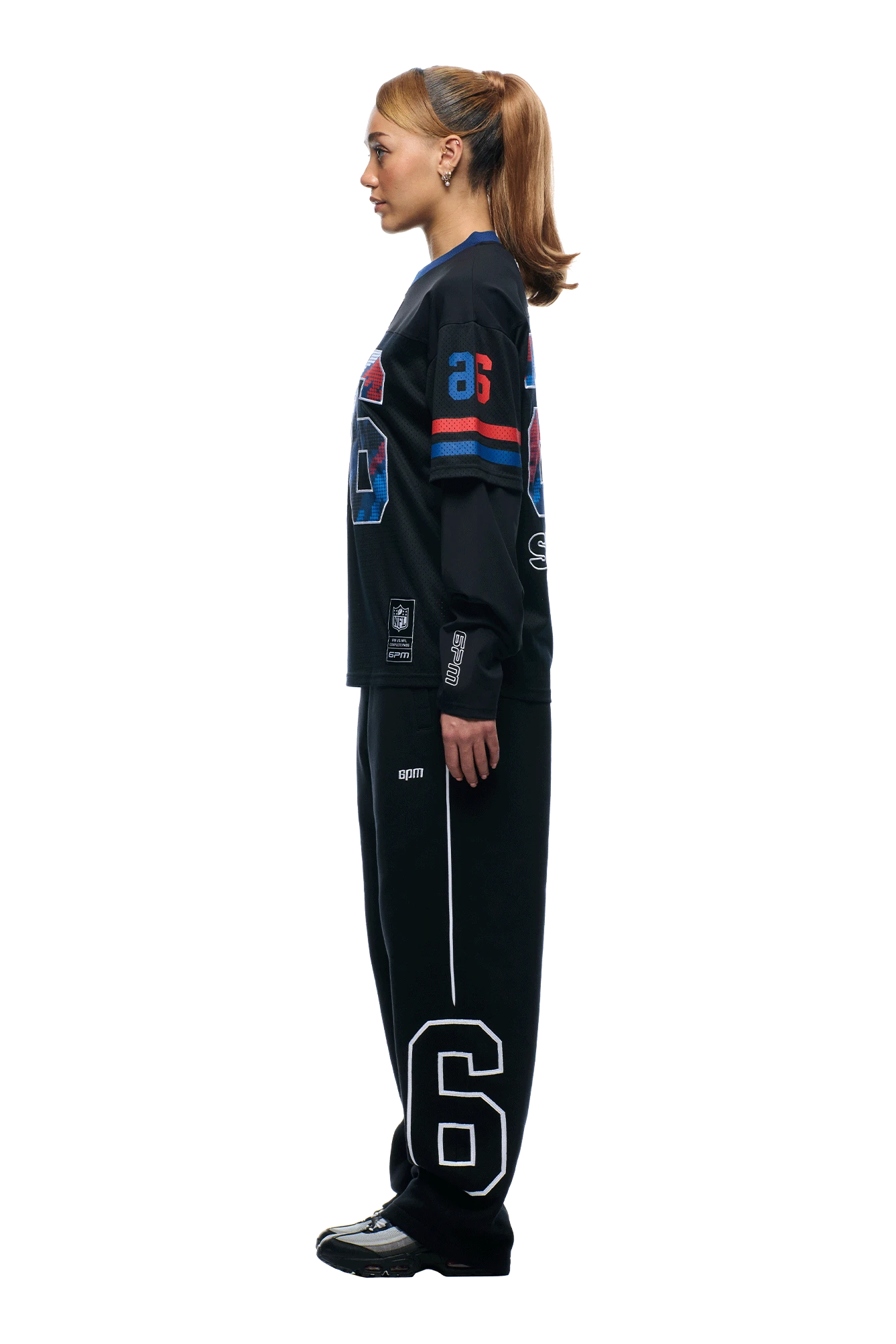 NFL LAYERED MESH LONGSLEEVE BLACK(Nfl Double Longsleeve Black) 6 NFL LAYERED MESH LONGSLEEVE BLACK(Nfl Double Longsleeve Black) - Image 6