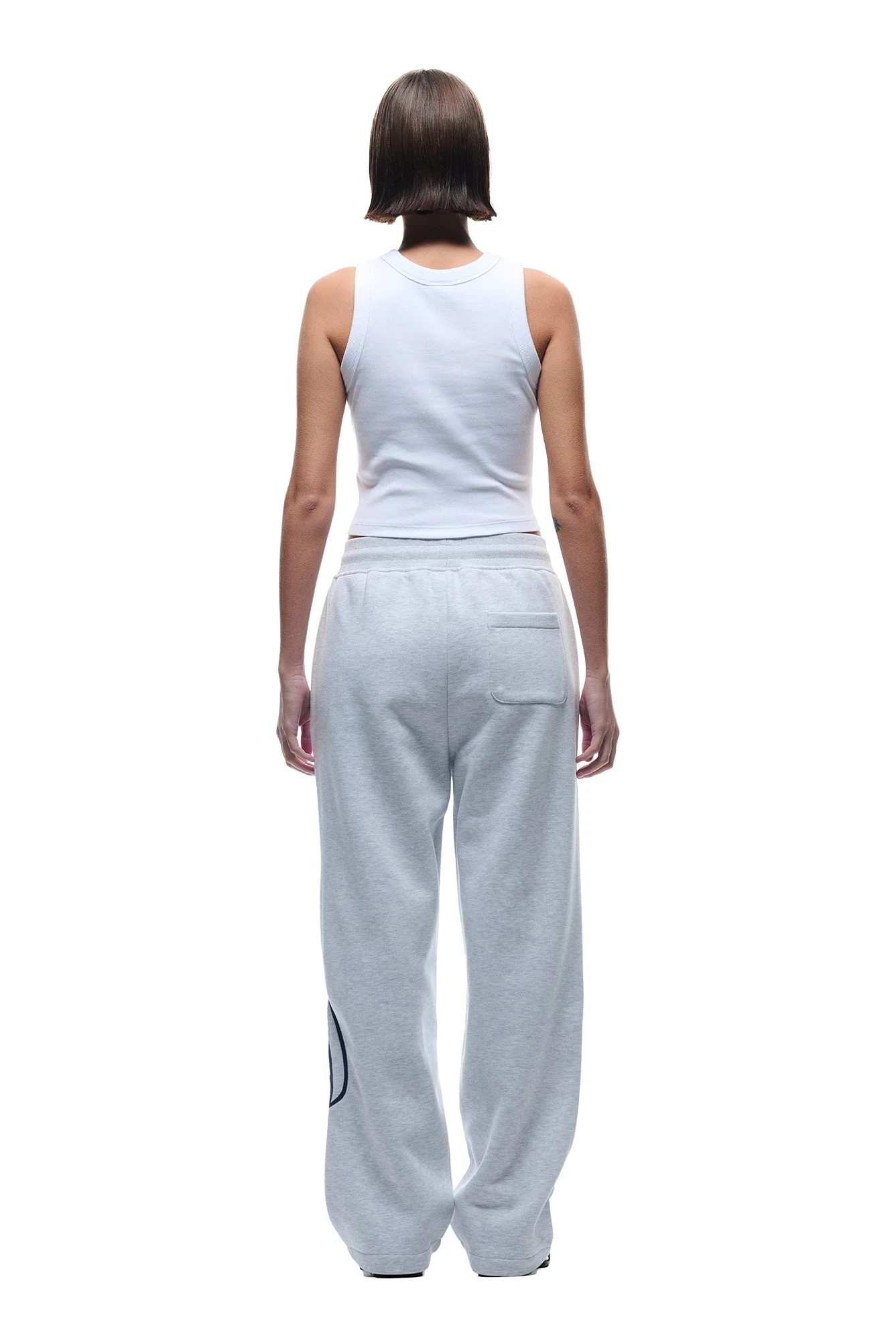 WAVE LOGO OPEN LEG LIGHT GREY(Open Leg Jogger With Wave Logo Light Grey) 6 WAVE LOGO OPEN LEG LIGHT GREY(Open Leg Jogger With Wave Logo Light Grey) - Image 6