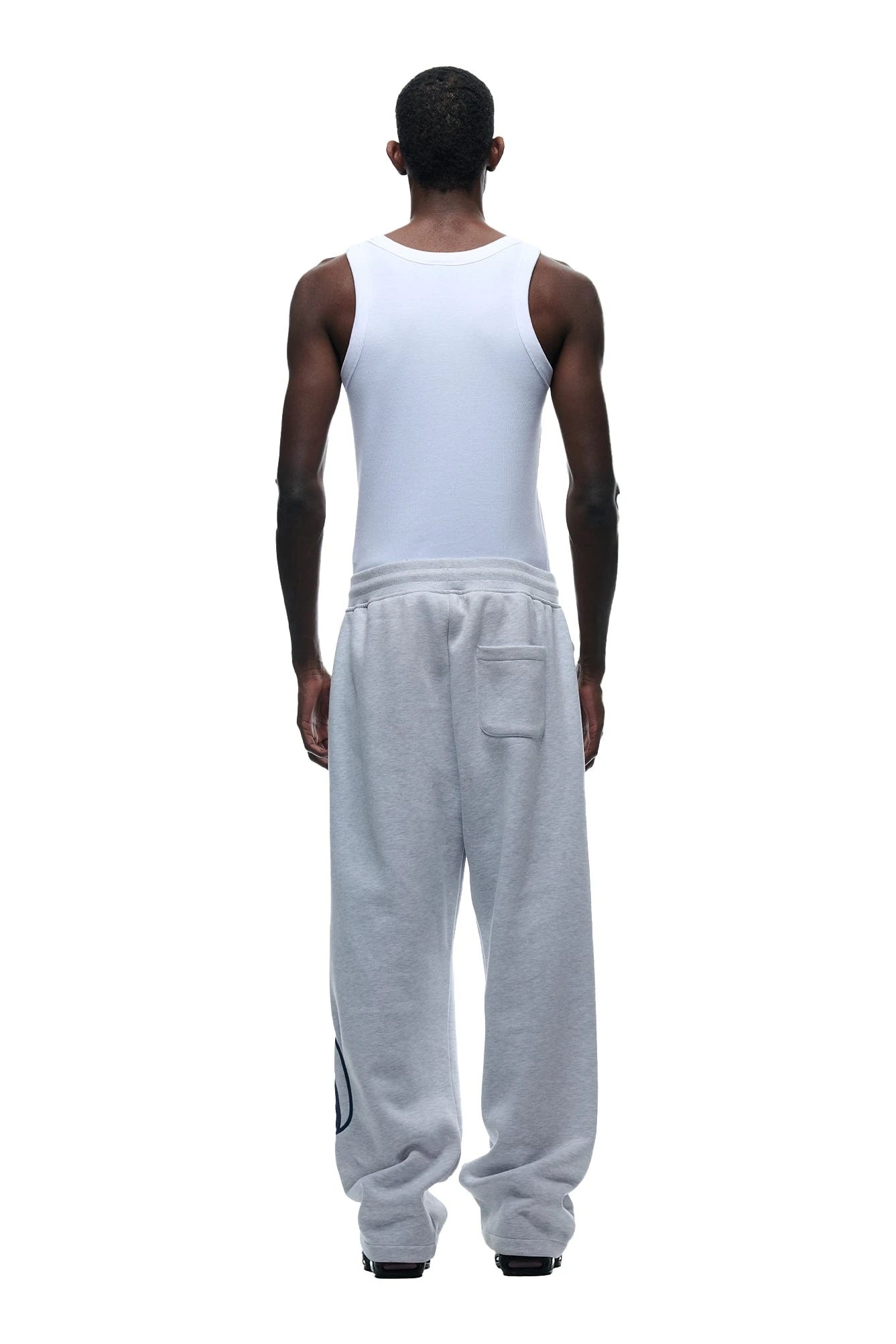 WAVE LOGO OPEN LEG LIGHT GREY(Open Leg Jogger With Wave Logo Light Grey) 3 WAVE LOGO OPEN LEG LIGHT GREY(Open Leg Jogger With Wave Logo Light Grey) - Image 3
