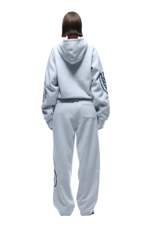 WAVE LOGO ZIP HOODIE LIGHT GREY(Zip Hoodie With Wave Logo Light Grey) -Simple Daily Wear Store 1337x2005 0074 141124 6PM BF24 LOOK 13 0493