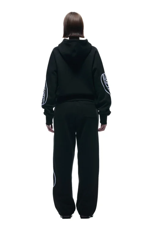 WAVE LOGO ZIP HOODIE BLACK(Zip Hoodie With Wave Logo Black) -Simple Daily Wear Store 1337x2005 0092 141124 6PM BF24 LOOK 16 0577